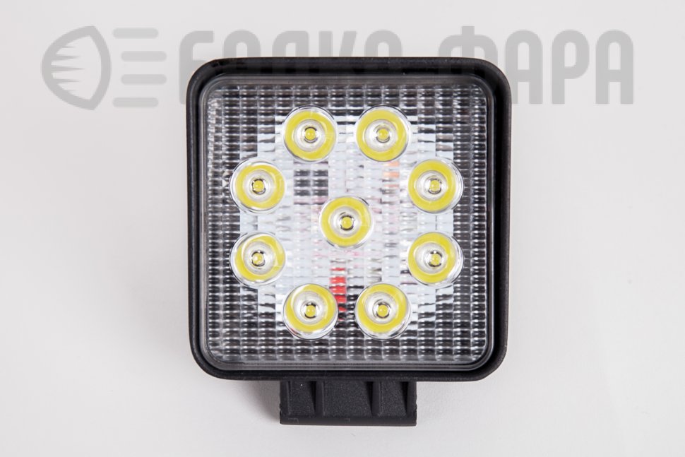 Фара квадратная дальнего света, 27 Ватт