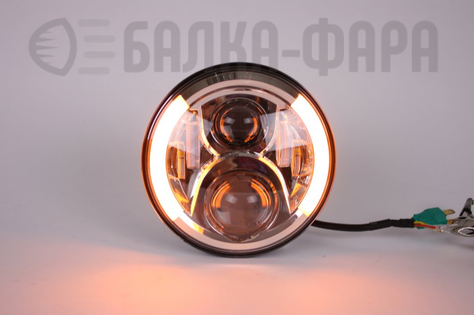 Комплект (2 шт.) светодиодных фар головного света 90 Ватт, хром JH07